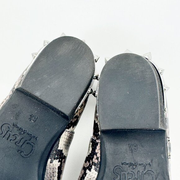 Circus Sam Edelman Women Reptile Faux Leather Studded Heel Zip Bootie Size 6.5 - Picture 14 of 15